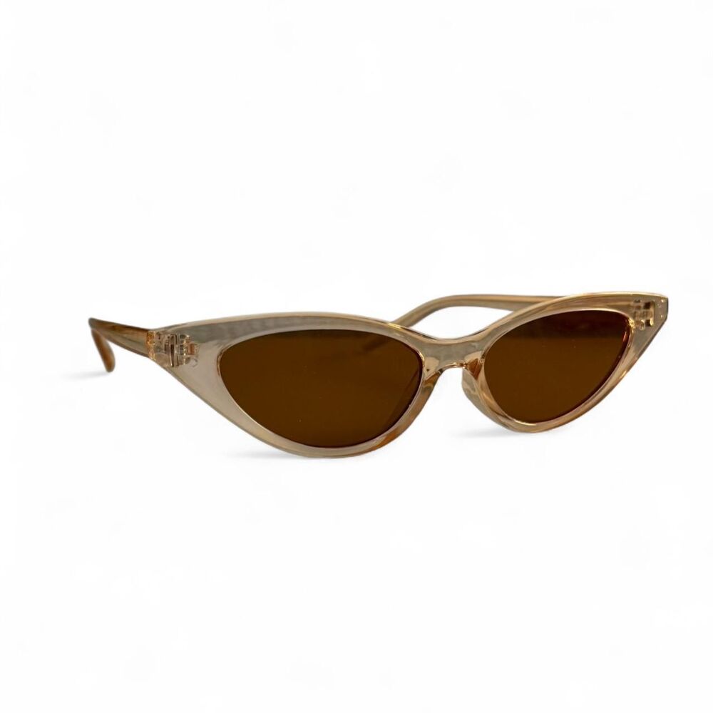 Light Peach Sunglasses with Orange Tint